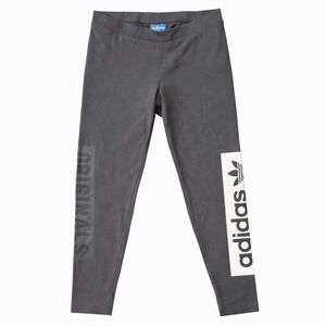 Adidas Originals Trefoil Logo Leggings Charcoal Grey Womens Size Medium M